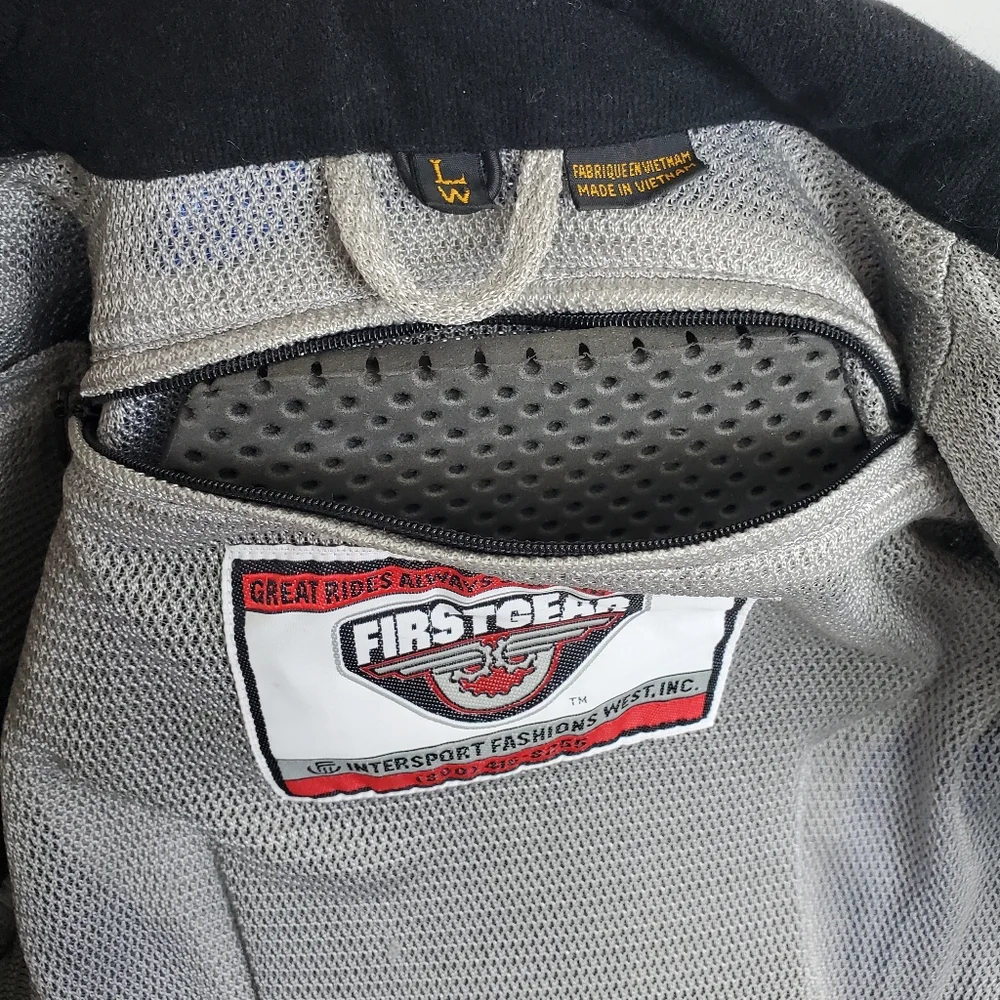 Firstgear Hypertex Motorcycle Riding Jacket Large Padded Armored Womens Large - Picture 16 of 16